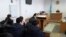 Судебное заседание по делу бывших полицейских, которые обвиняются в мошенничестве.  Темиртау, 19 ноября 2015 года.