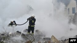 Ліквідація насідків російського удару на Київщині, архівне фото