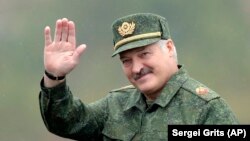 Аляксандар Лукашэнка на вучэньнях «Захад-2017»