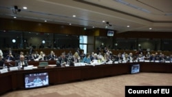 نشست وزیران خارجه اتحادیه اروپا در بروکسل، ۲۳ مه ۲۰۱۱.