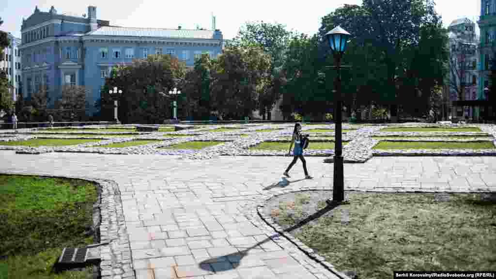 Фундамент Десятинної церкви, який було відкрито після реконструкції 5 грудня 2015 року