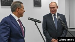 Татарстан президенты Рөстәм Миңнеханов Һәм Русия президенты Владимир Путин