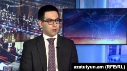 Министр юстиции Армении Рустам Бадасян в студии Азатутюн ТВ, 14 июля 2019 г.