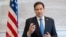US Secretary of State Marco Rubio speaks to the media during at Shannon Airport in Ireland, March 12, 2025