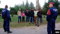 پلیس مجارستان گروهی از پناهجویان افغان و سوری را در مرز متوقف کرده است