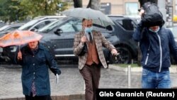 Ուկրաինա - Մայրաքաղաք Կիևի փողոցներից մեկում, հոկտեմբեր, 2020թ.