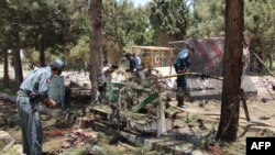 محل انفجار انتحاری در لشکرگاه