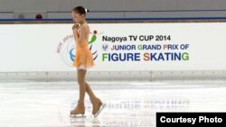 Фигуристка из Казахстана Элизабет Турсынбаева на состязаниях в Японии. 
