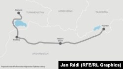 Тарҳи аввалияи роҳи оҳани Туркманистон -Афғонистон - Тоҷикистон