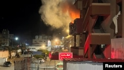 Խան Յունիս քաղաքի Նասերի հիվանդանոցն ավիրահարվածներից հետո, 24-ը մարտի, 2025թ․