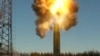 An intercontinental ballistic missile is launched from Russia's Plesetsk State Test Cosmodrome in 2020.