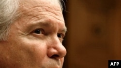 رابرت گیتس در منامه بار دیگر از حمایت‌های ایران از حماس و حزب الله انتقاد کرد.(عکس:AFP)