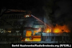 Ліквідація пожежі у багатоповерхівці у Дніпровському районі столиці