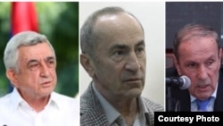 Слева направо: Серж Саргсян, Роберт Кочарян, Левон Тер-Петросян