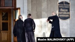 Будівля Білоруського екзархату Російської православної церкви (РПЦ) в Мінську, 15 жовтня 2018 року