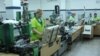 Armenia - Workers at a cigarette factory in Yerevan, 5Jun2014.