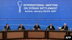 Предыдущий раунд переговоров по Сирии в Астане, 24 января 2017 г. 