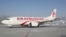 "Эйр Кыргызстандын" Курманжан датка атындагы Боинг–737-300 учагы, "Манас", Бишкек, 12.02.2014.