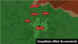 Куп'янськ на інтерактивній мапі DeepState станом на 9 червня