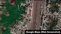 Залізнична станція Каменоломні в Ростовській області РФ. Скріншот супутникової карти Google