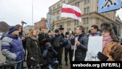 Пікет 30 студзеня каля будынку Вярхоўнага суду супраць гвалту супрацоўнікаў міліцыі над грамадзянамі.