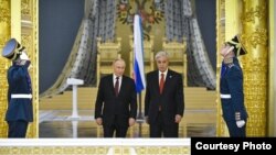 Владимир Путин и Касым-Жомарт Токаев в Кремле 