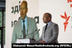 Захід з нагоди 70-річчя Української служби Радіо Свобода. Павло Ґрод, президент Cвітового конґресу Українців. Київ, 9 вересня 2024 року