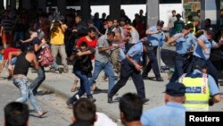 درگیری پناهجویان سوری و افغان با پلیس کرواسی