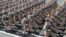 Members of the Iranian armed forces march at a National Army Day parade in Tehran on September 22, 2019.