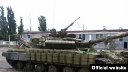Российский танк, захваченный на украинской территории 