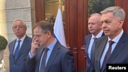 Ռուսական պատվիրակության անդամները, Ստամբուլ, Թուրքիա, 2-ը հունիսի, 2025թ.