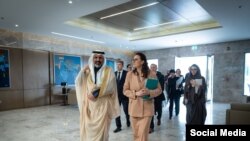 Украинский государственный деятель Юлия Свириденко во время визита в Саудовскую Аравию, 26 февраля 2025 г.