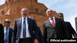 Հայաստանի վարչապետ Նիկոլ Փաշինյան, ԼՂ նախագահ Բակո Սահակյան, արխիվ