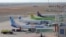 Armenia -- Passenger jets at the Zvartnots International airport in Yerevan.