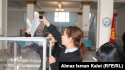 Kyrgyzstan  -- Election of the President. Kyrgyzstan. Bishkek. October 30, 2011