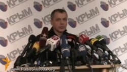 Частина прес-конференції голови Верховної ради Криму Володимира Константинова