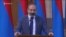 Премьер-министр  Армении Никол Пашинян выступает на праздновании Дня независимости в резиденции премьер-министра на Баграмяна 26, Ереван, 21 сентября 2018 г. 