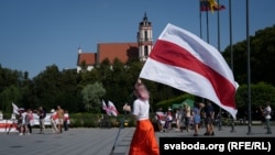 Акцыя беларусаў у Вільні, 9 жніўня 2025 году. Ілюстрацыйнае фота