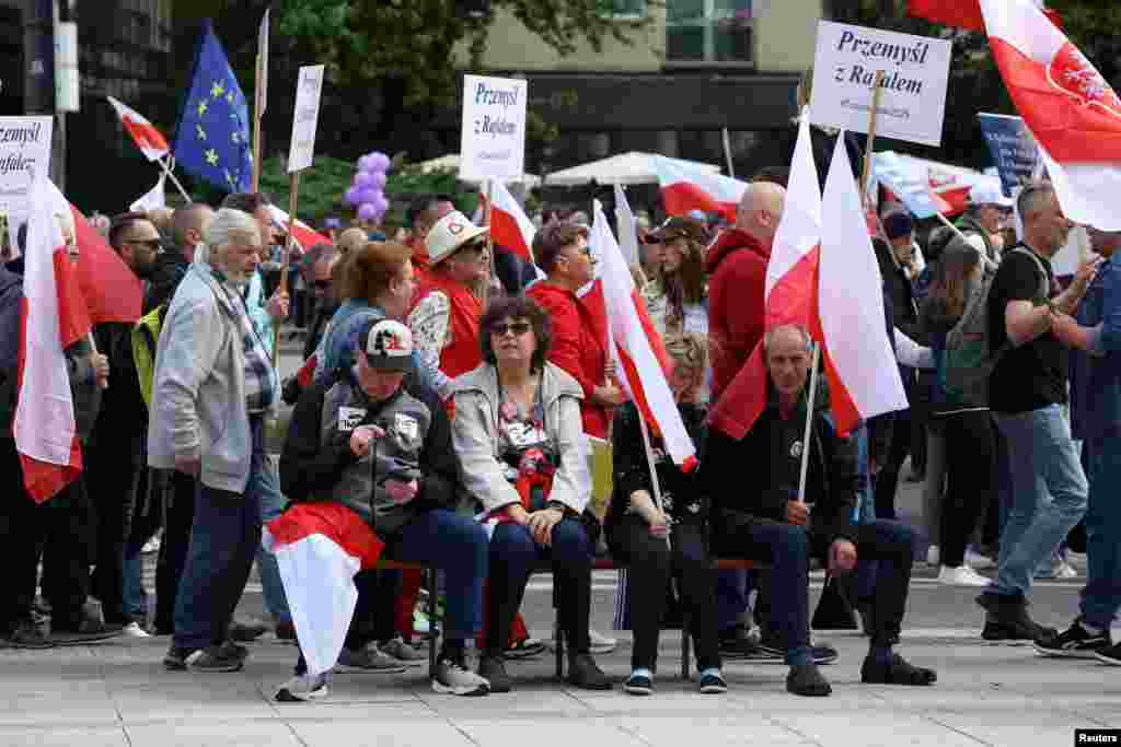 Удзельнікі марша ў падтрымку Тшаскоўскага