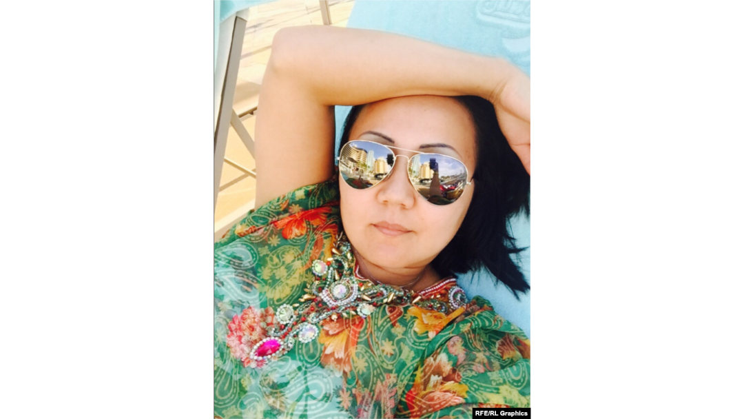 Selfi Turgunove uz natpis „Super odmor! ☀️😍👍 ”. (Foto: Turgunova/Odnoklassniki)