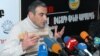 Armenia -- Hayk Gevorgian, a journalist from "Haykakan zhamanak" daily at a press conference, where?, 07Feb 2012