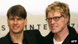 رابرت ردفورد و تام کروز، بازیگران اصلی فیلم «شیرها برای بره ها»