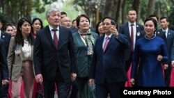 Адылбек Касымалев баштаган делегация Вьетнамдын премьер-министри Фам Мин Тин менен, 7-март, 2025-жыл.