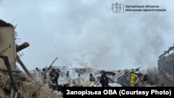 Наслідки російської атаки на Запоріжжі, архівне фото 