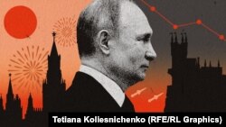 Владимир Путин и аннексированный Крым: ожидания и реальность. Коллаж