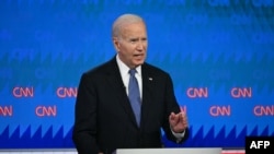 Джо Байдэн на прэзыдэнцкіх дэбатах 27 чэрвеня 2024