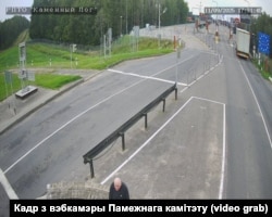 Мікалай Статкевіч на мяжы Літвы і Беларусі