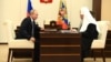 Очільник Росії Володимир Путін і патріарх Російської православної церкви Кирило (Гундяєв)