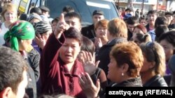 Саудагерлер наразылығы. Тараз, 29 қазан 2012 жыл.  