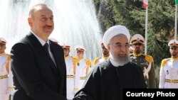 حسن روحانی و الهام علی‌اف در تهران